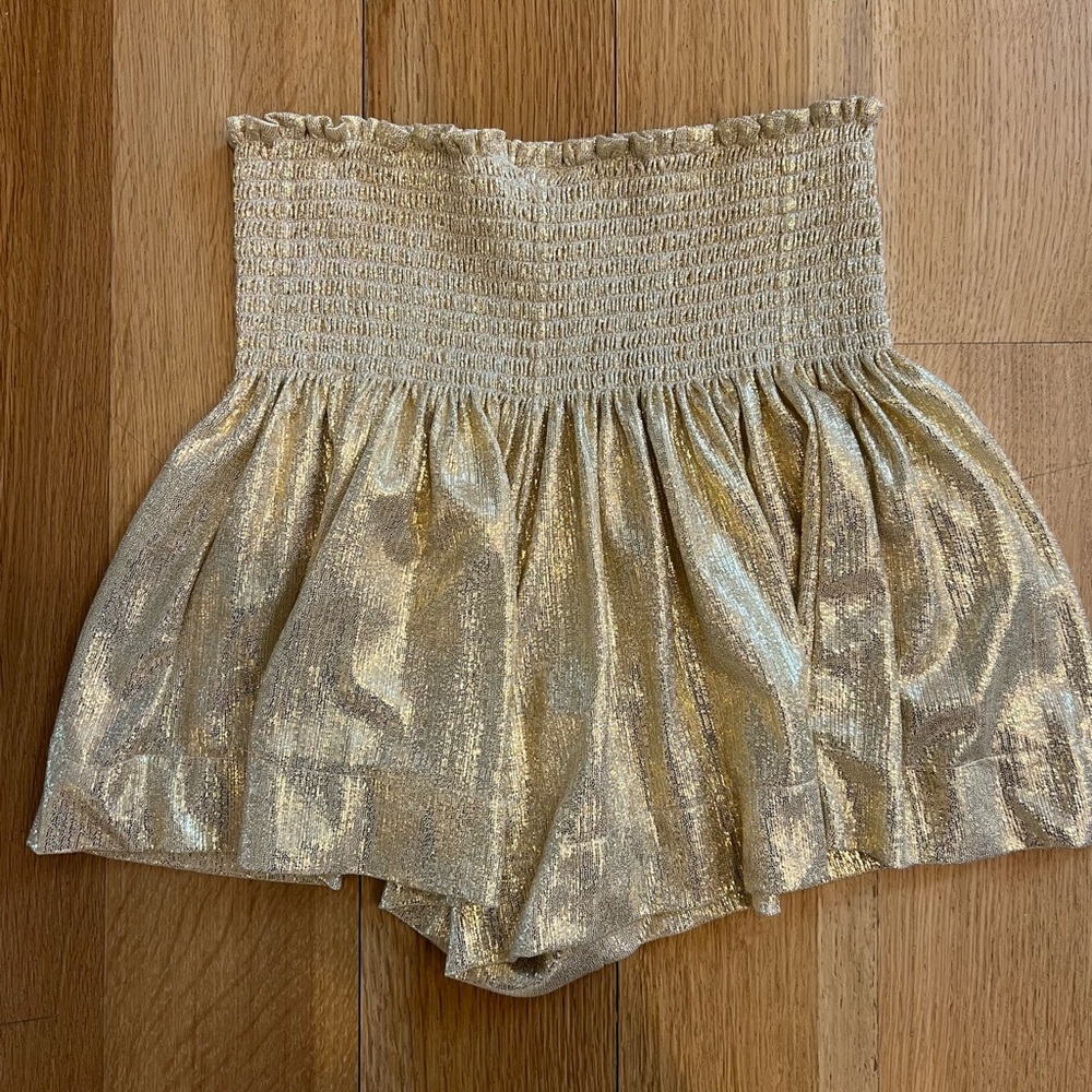 Queen of sparkles gold skort - size medium